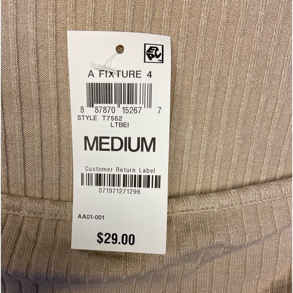 And Now This Tan Top M New With Tags - Picture 2 of 5